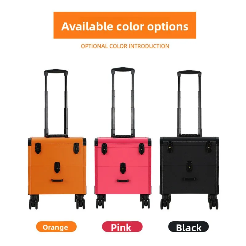 Makeup - Beauty Case Trolley Durable Multi Layer