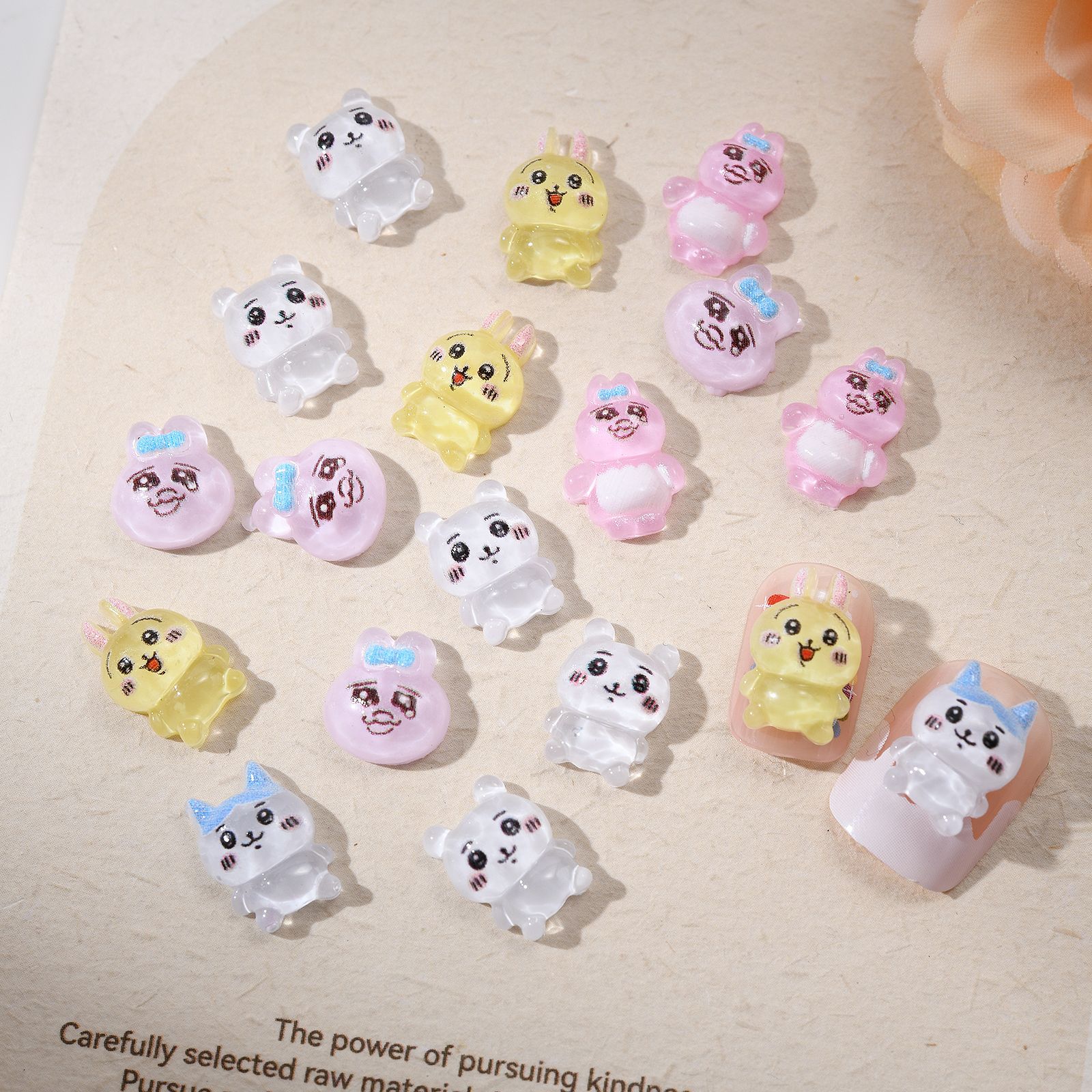100pcs Cartoon forchiikawa Nai - огляд і ціна Nail Art