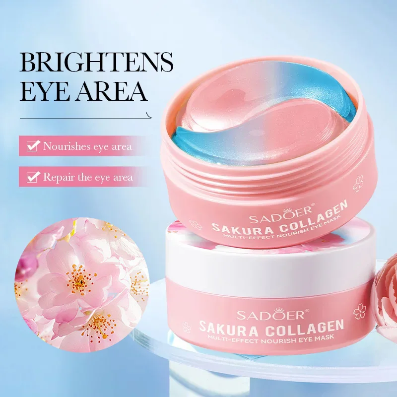60pcs Sakura Collagen Eye Mask - огляд і ціна Collagen Under Eye Patches