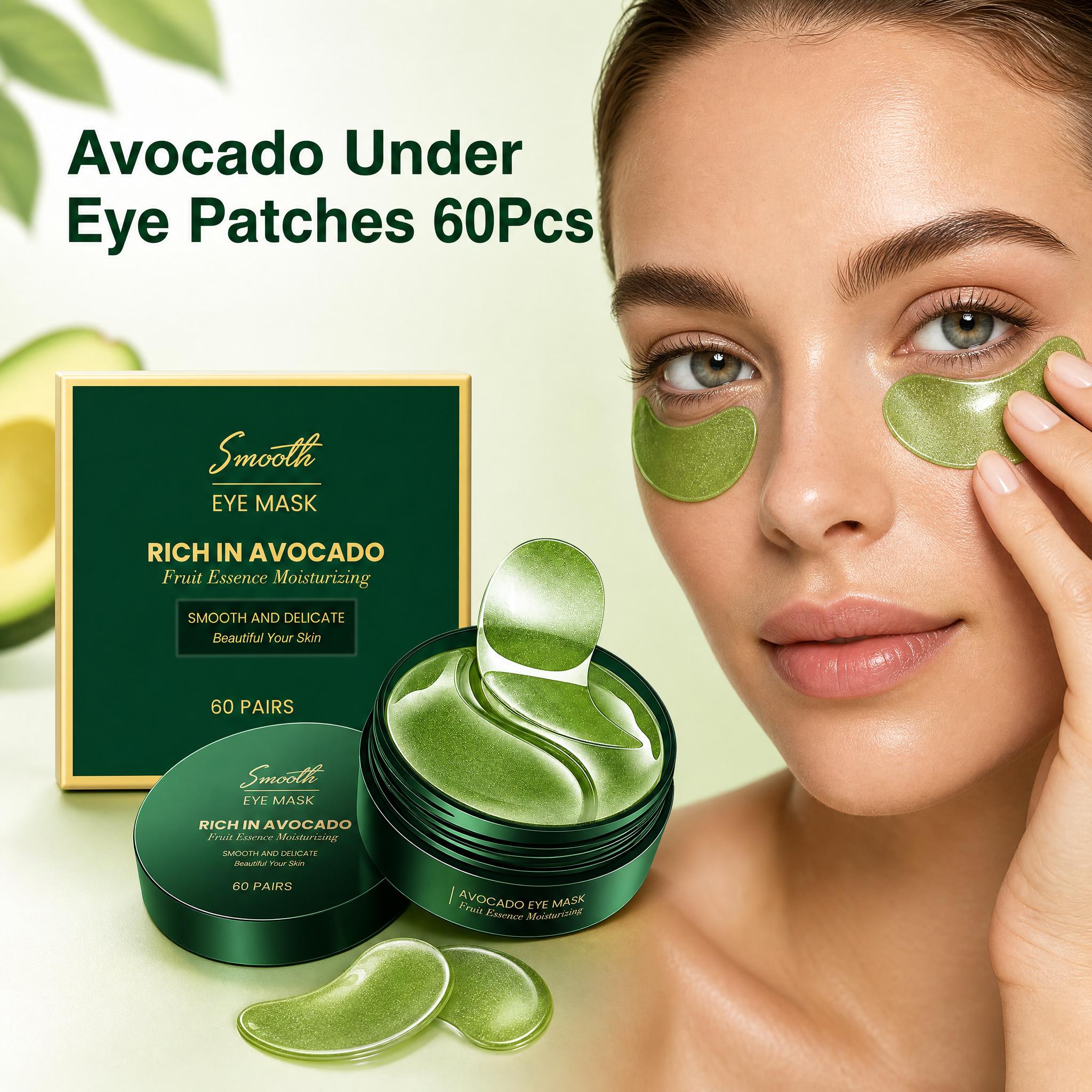 60Pcs Avocado Collagen Eye Mas - огляд і ціна Collagen Under Eye Patches